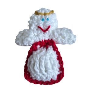 Handmade Organic Catnip Toy Crocheted Angel Potent Interactive Catnip Toy